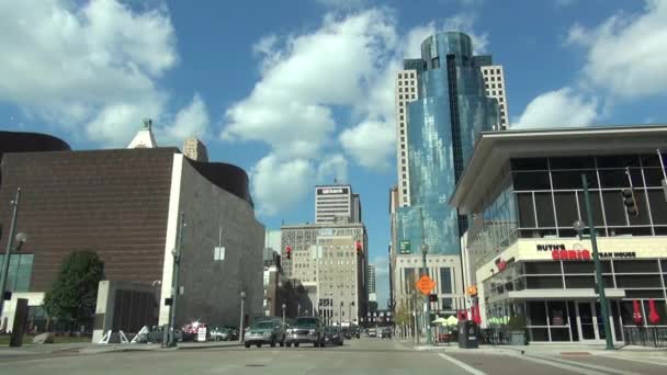 De hoek van de straat van de Cincinnati — Stockvideo