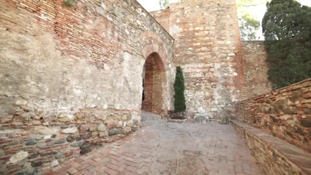 Alcazaba kalıntıları — Stok video