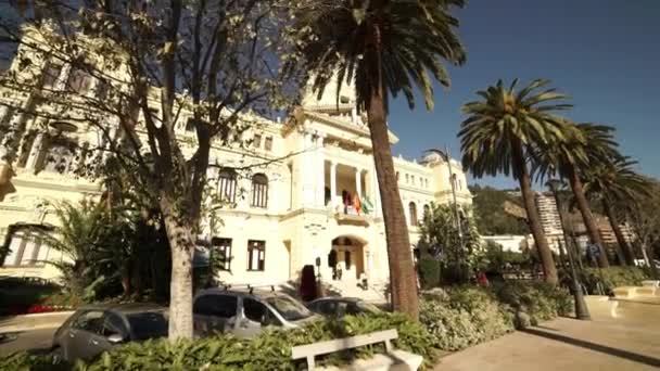 Rathaus von Malaga — Stockvideo