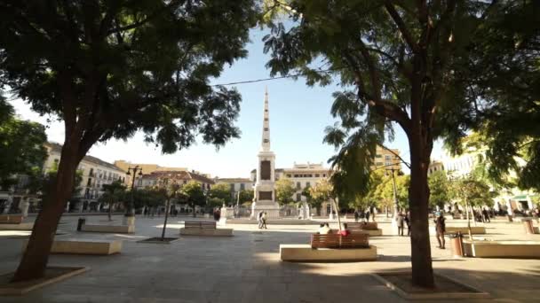 Praça Picasso em Málaga — Vídeo de Stock