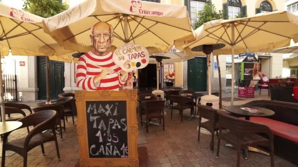 Picasso Tapas bar en Málaga — Vídeos de Stock