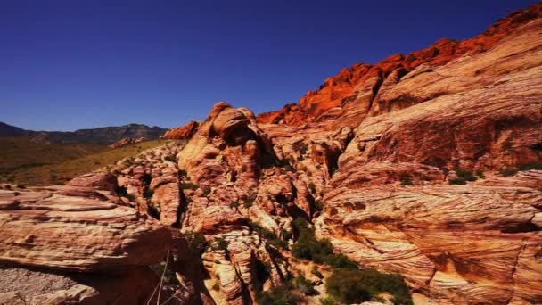 Wonderful nature at Red Rock Canyon Las Vegas  - LAS VEGAS, NEVADA/USA — Stock Video