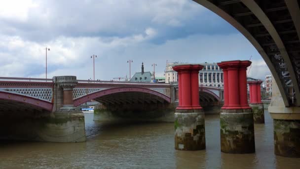 Blackfriars Bridge Londres — Vídeos de Stock