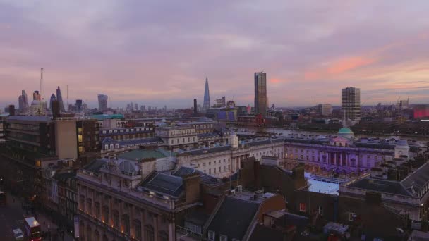 Somerset House en Londres desde arriba — Vídeo de stock