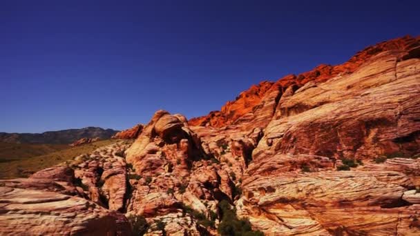 Red Rocks in de canyon landt - Las Vegas, Nevada/Usa — Stockvideo