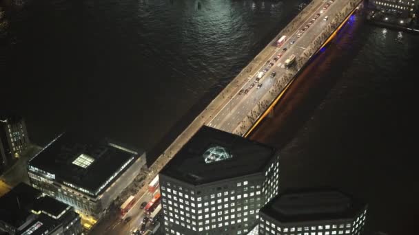 London Bridge above - Londen, Engeland — Stockvideo