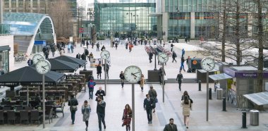 One Canada Square, Canary Wharf - Londra/İngiltere 23 Şubat 2016