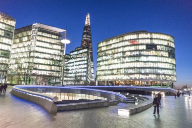  Modern daha Londra Riverside alanı - Londra/İngiltere 23 Şubat 2016
