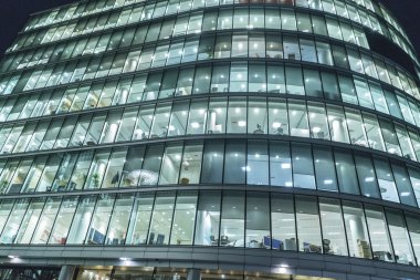 Ofis binaları daha Londra Riverside alanda - Londra/İngiltere 23 Şubat 2016