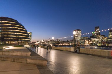  London City Hall and Queens walk - LONDON/ENGLAND  FEBRUARY 23, 2016 clipart