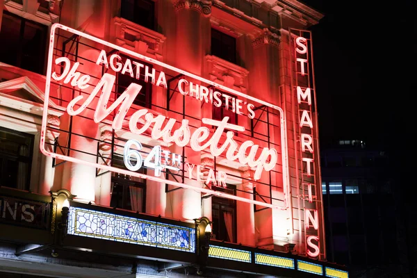 Agatha Christie Råttfällan - legendariska musikaliska London, England - 22 februari 2016 — Stockfoto