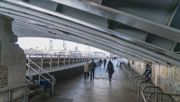 Under The Blackfriars Bridge  LONDON, ENGLAND - FEBRUARY 22, 201 — Stock Photo, Image