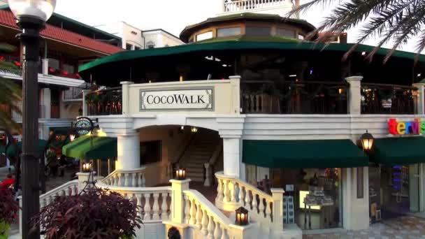 CocoWalk de Coconut Grove — Vídeo de Stock
