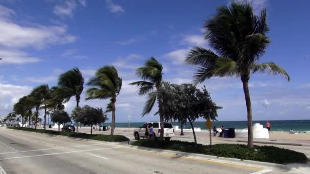 Fort Lauderdale Ocean Boulevard 1a1 — Stock video