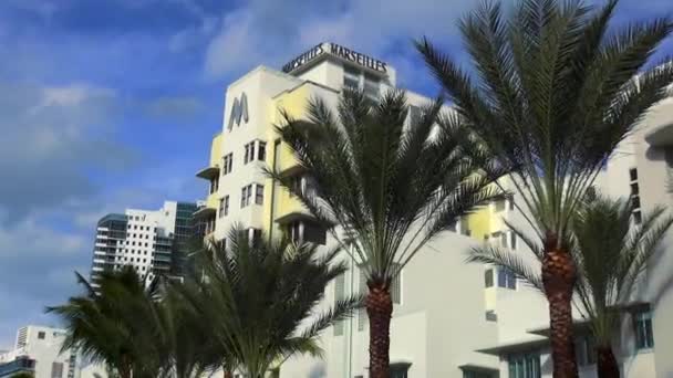 Art Deco Hotel Marsella Miami Beach — Vídeos de Stock