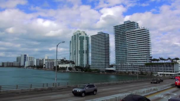 Miami Beach gökdelenler — Stok video