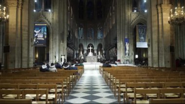 Ünlü Notre Dame Katedrali Paris - Paris, Fransa