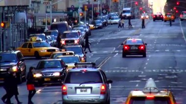 Tipik Manhattan sokak görünümü