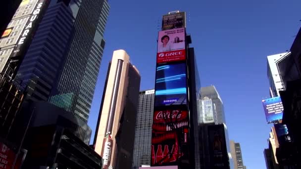 Times Square Manhattan — Vídeo de Stock