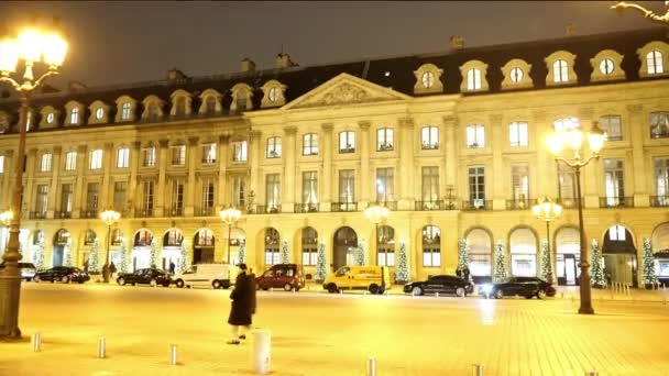 Maravillosa exclusiva Place Vendome en París - PARÍS, FRANCIA — Vídeos de Stock