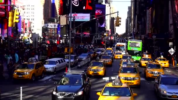 Times Square Manhattan — Vídeo de stock