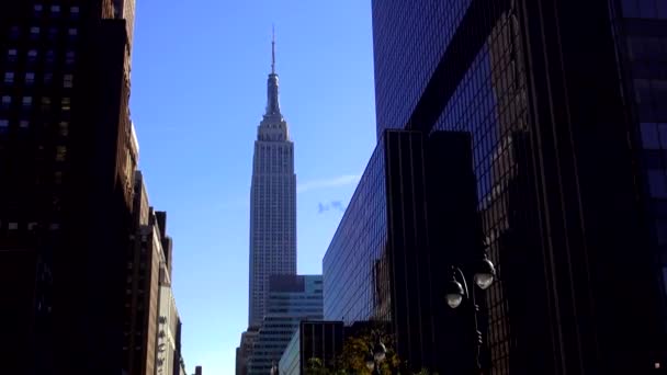 Empire State Building New York-i Manhattan — Stock videók