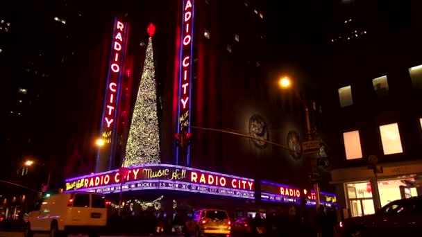 Radio City Music Hall al Rockefeller Center — Video Stock