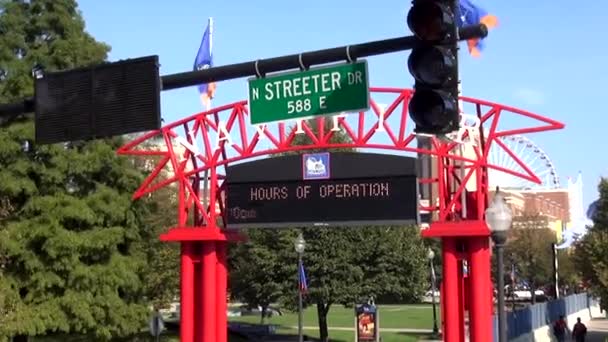 Navy Pier Chicago - CHICAGO, ILLINOIS / USA — стоковое видео