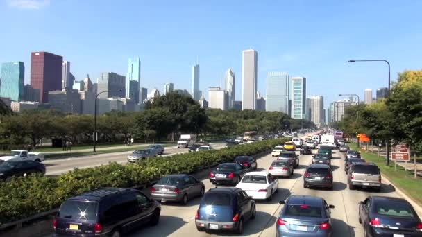 Chicago Traffic Rush Hour - CHICAGO, ILLINOIS / USA — Video Stock