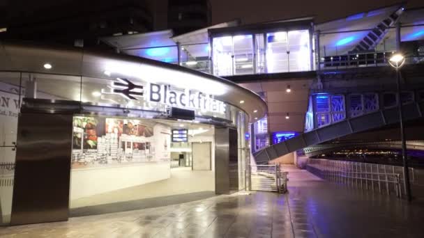 런던-런던, 영국에서에서 새로운 Blackfriars 역 — 비디오