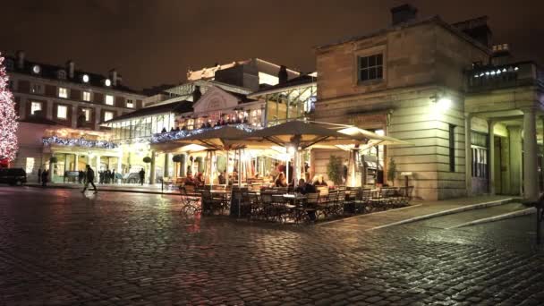 Wonderful Covent garden London at Christmas time  - LONDON, ENGLAND — Stock Video