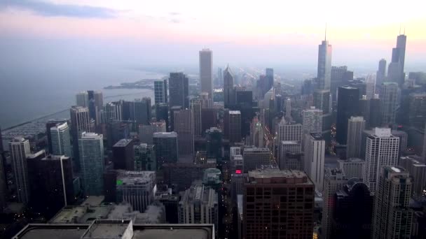 Vista aérea Cidade de Chicago - CHICAGO, ILLINOIS / EUA — Vídeo de Stock