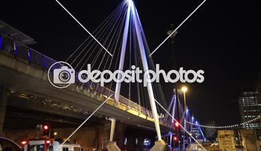 Fantastik gece atış Golden Jubilee Bridge Londra - Londra, İngiltere