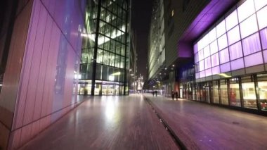 Şaşırtıcı bölge, daha Londra Riverside gece - Londra, İngiltere