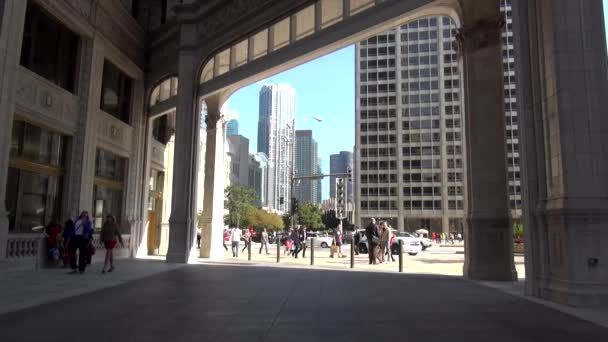 Budynek Wrigleys Chicago - Chicago, Illinois/Usa — Wideo stockowe