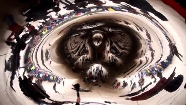 Cloud Gate Chicago Millennium Park - CHICAGO, ILLINOIS / Estados Unidos — Vídeos de Stock