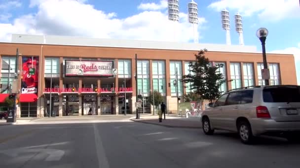 Cincinnati Reds salón de la fama - Cincinnati, Ohio Usa — Vídeo de stock