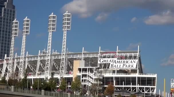 Great American Ball Park Arena Cincinnati Ohio - CINCINNATI, OHIO EUA — Vídeo de Stock