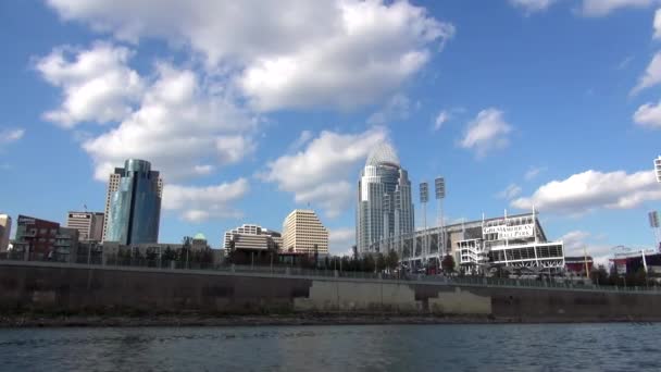 Great American Ball Park Arena de Ohio de Cincinnati - Cincinnati, Ohio Usa — Vídeo de stock