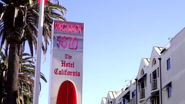 Hotel Califórnia Santa Monica em Los Angeles — Vídeo de Stock