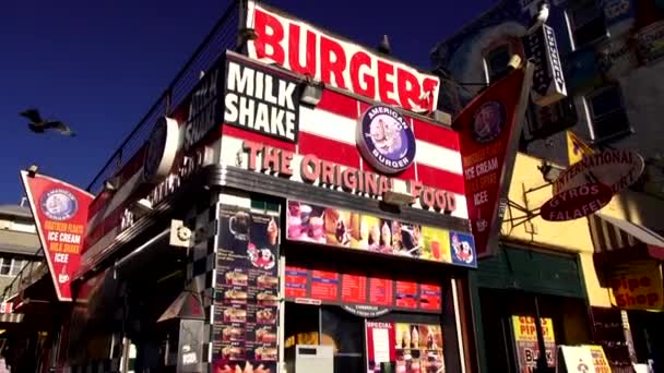 Los Angeles barevné Venice Beach — Stock video