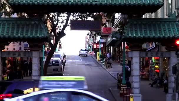 Είσοδο σε Chinatown San Francisco San Francisco — Αρχείο Βίντεο