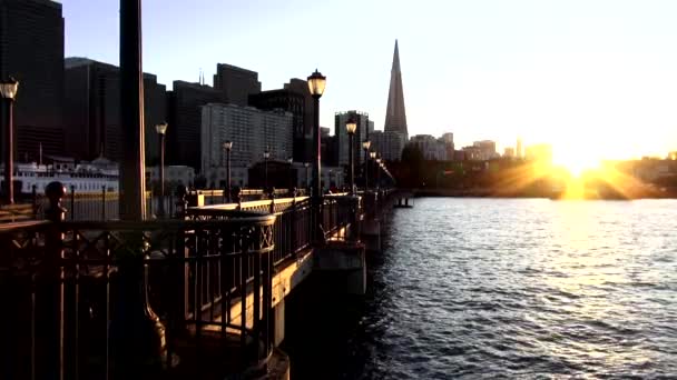 Pôr do sol de São Francisco - SAN FRANCISCO — Vídeo de Stock