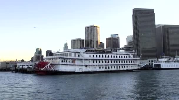 San Francisco Belle Cruising boot - San Francisco — Stockvideo