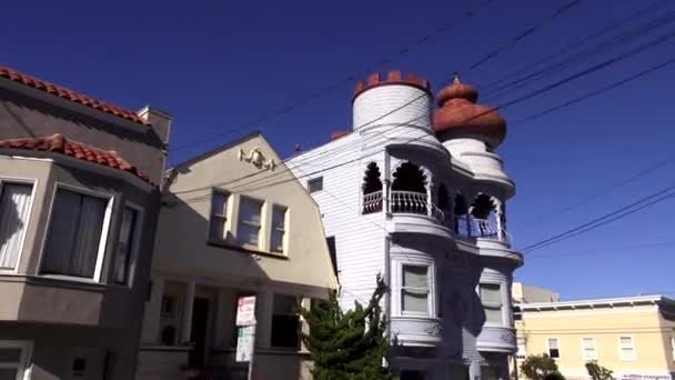 San francisco schöne gebäude - san francisco — Stockvideo