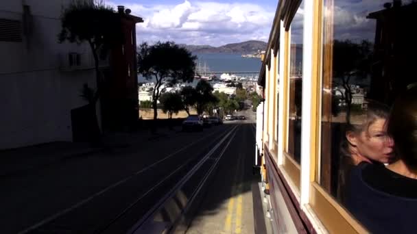San Francisco - San Francisco のケーブルカー — ストック動画