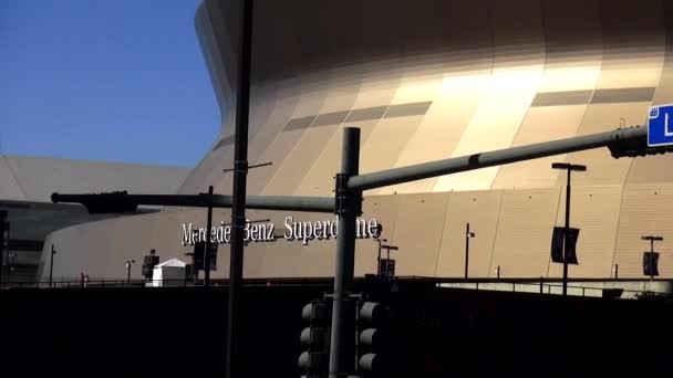 Новый Орлеан Mercedes Superdome NEW ORLEANS, Луизиана США — стоковое видео