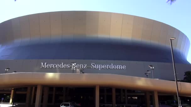 New Orleans Mercedes Benz Superdome New Orleans, Louisiana Verenigde Staten — Stockvideo