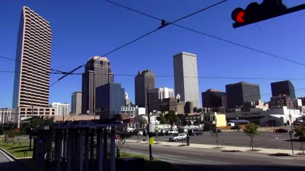 New Orleans Downtown New Orleans, Louisiana Verenigde Staten — Stockvideo