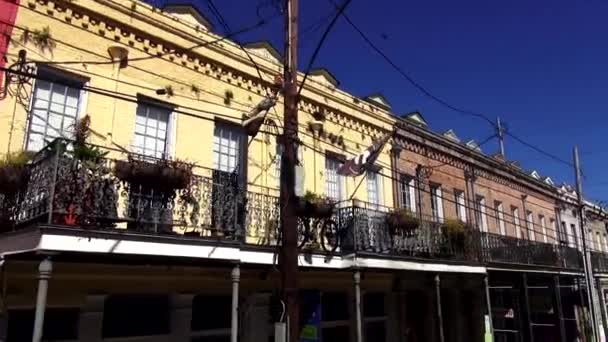 New Orleans prachtige oude herenhuizen New Orleans, Louisiana, Verenigde Staten — Stockvideo